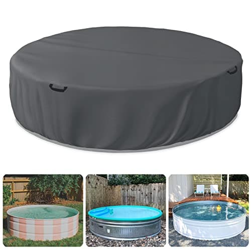 Bitubi 8 ft Round Stock Tank Pool Cover