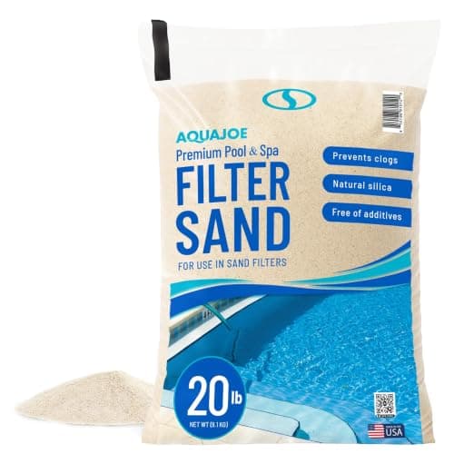 Aqua Joe FLTSAND20 Pool and Spa Filter Sand, 20 lb