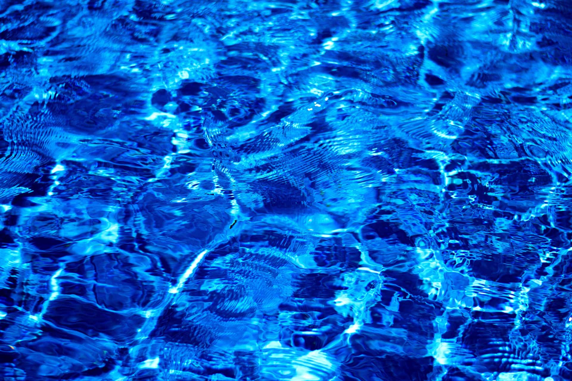 Ripples on a blue water surface
