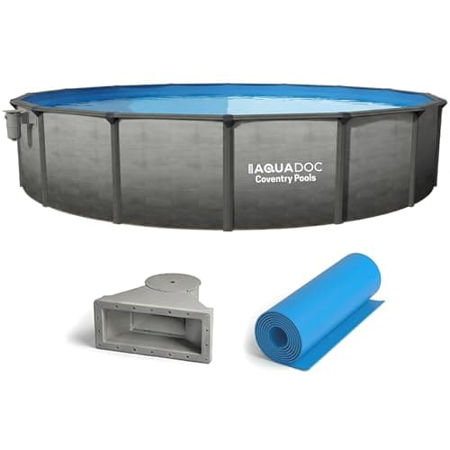 AquaDoc Coventry 24 ft x 52 in Steel Wall Pool Kit