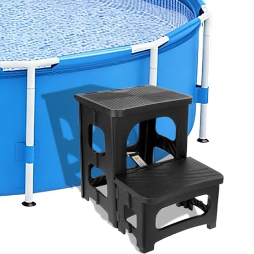 Foldable Spa Hot Tub Steps, 2-Step Non-Slip