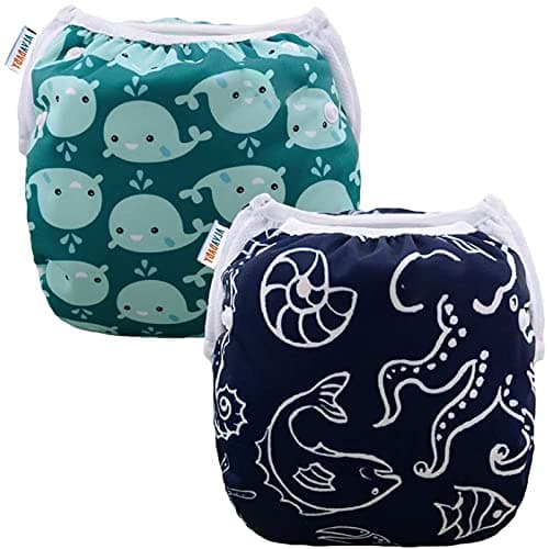 ALVABABY Reusable Swim Diapers, 2-Pack