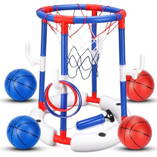 Mocuba Floating Pool Basketball Hoop with Water-Fillable Base